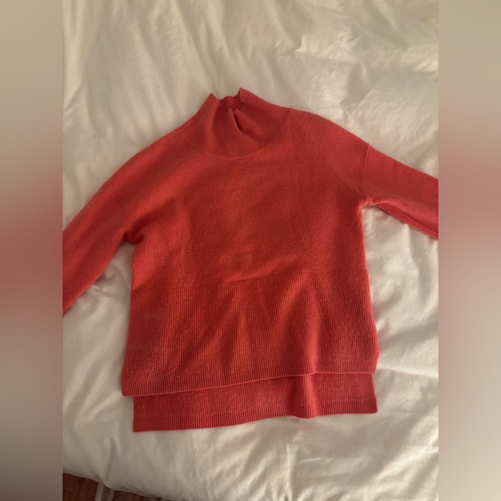 NAADAM Cashmere Vibrant Pink Turtleneck Sweater